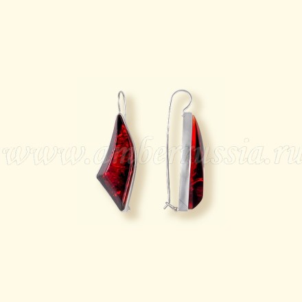Серьги Посеребрение из Буранита купить