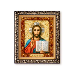 Икона &quot;Господь Вседержитель&quot; с Янтарем